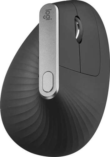 Мышь Logitech MX Vertical, оптическая, беспроводная, USB, черный и серебристый [910-005449]